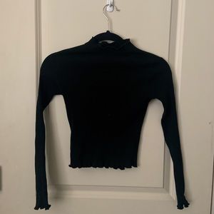 Black mock neck